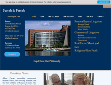 Tablet Screenshot of farrah-law.com